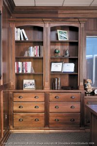 Home Office Renovations with Built-in Bookshelves