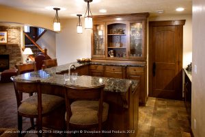 Kitchen With Bar Table Design