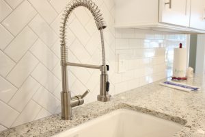 Modern pull-down spray faucet, Statesboro