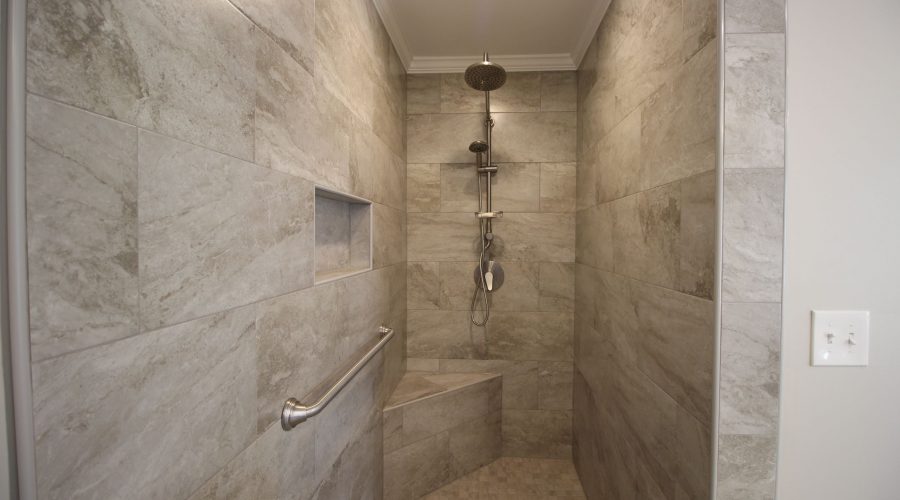 Sleek tile shower Dublin, GA