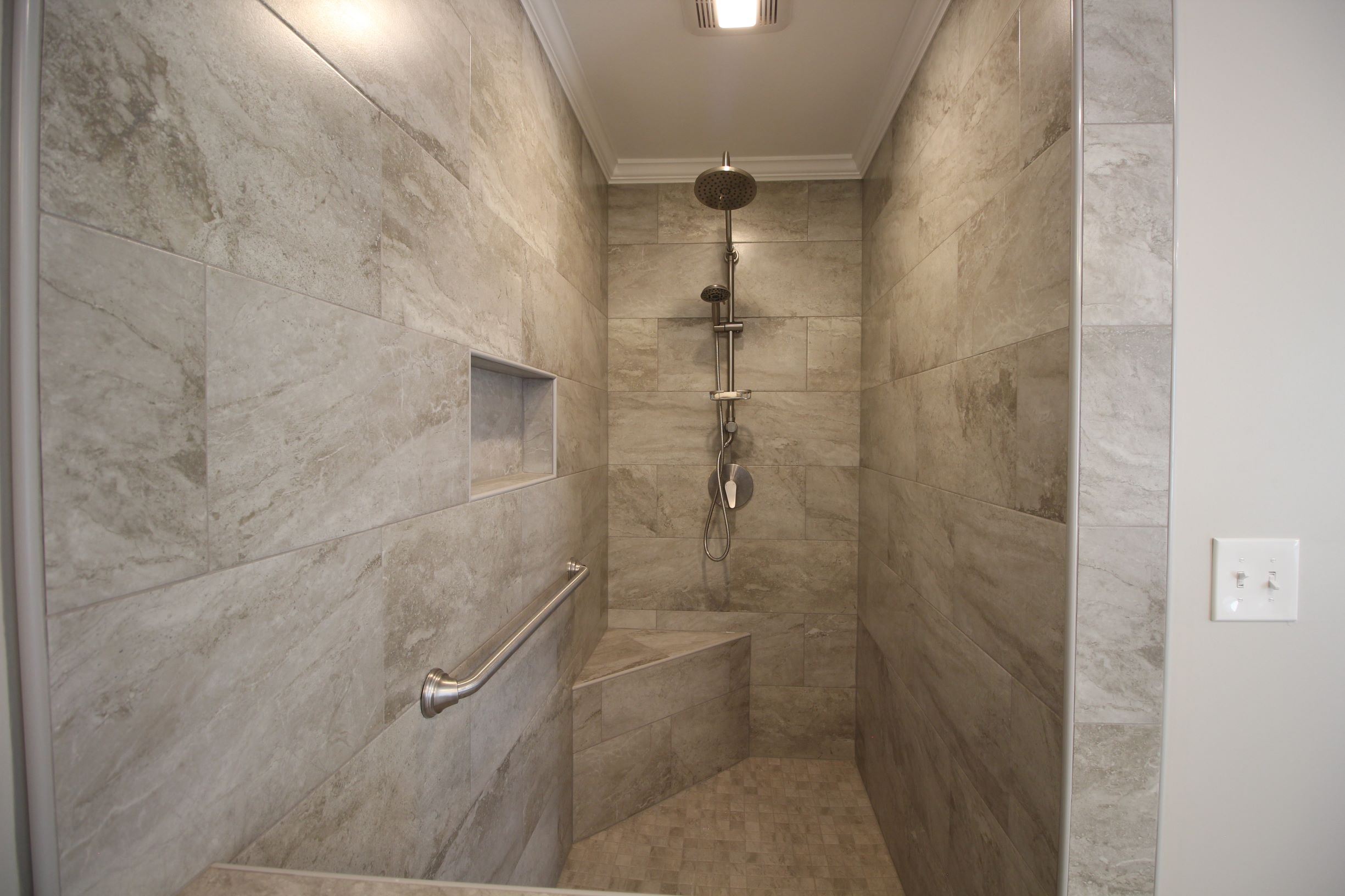 Sleek tile shower Dublin, GA