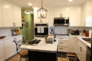 Beautiful white kitchen with island - Swainsboro, GA