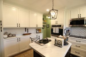 Beautiful white kitchen with island - Swainsboro, GA