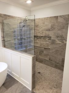 Gorgeous tile walk-in shower, Dublin, GA
