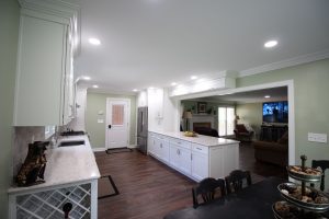 Spacious white kitchen with quartz countertops, Dublin, GA