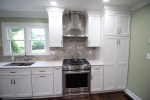 Spacious white kitchen with quartz countertops, Dublin, GA