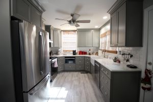 Gorgeous dovetail gray kitchen