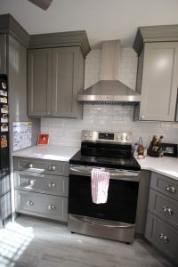 Gorgeous dovetail gray kitchen