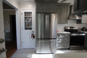 Gorgeous dovetail gray kitchen!