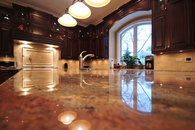 Eden kitchen remodeling, marble countertops