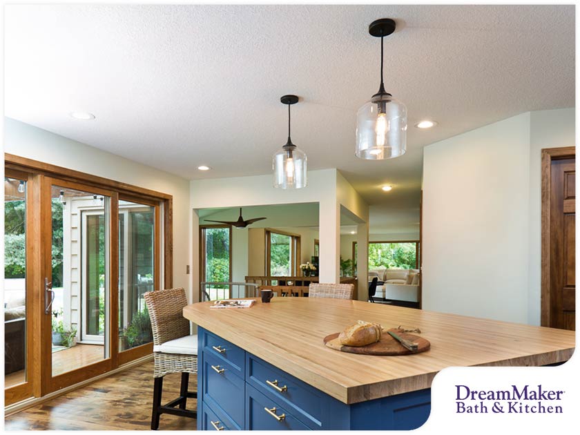 A Guide On How To Light Your Kitchen Island Remodeling Tips Dreammaker Bath Kitchen Island, How To Measure Lights Over Kitchen Island